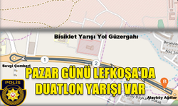 PAZAR GÜNÜ LEFKOŞA’DA BİSİKLET VE DUATLON YARIŞLARI GERÇEKLEŞTİRİLİYOR…