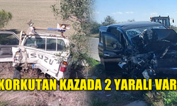 GAZİMAĞUSA-LEFKOŞA ANAYOLUNDA KAZA...2 YARALI