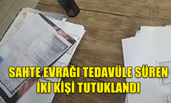 GİRNE'DE İKİ KİŞİ SAHTE EVRAK SUÇUNDAN TUTUKLANDI..