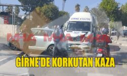 Girne Akçiçek Hastanesi önünde trafik kazası