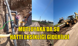 Mutluyaka'da su hattı eksikliği giderildi