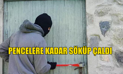 Pencelere kadar söküp çaldı