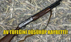 Av tüfeğini düşürüp kaybetti!