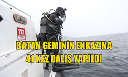 Batan geminin enkazına 41 kez dalış yapıldı