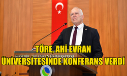 Töre, Ahi Evran Üniversitesinde “Dünden Bugüne Kıbrıs Türklerinin Haklı Mücadelesi” başlıklı konferans verdi