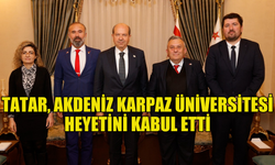 Cumhurbaşkanı Tatar, Akdeniz Karpaz Üniversitesi heyetini kabul etti