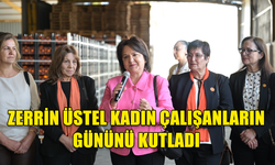 Başbakan’ın eşi Zerrin Üstel Güzelyurt'taki narenciye fabrikalarını ziyaret etti, kadın çalışanların gününü kutladı