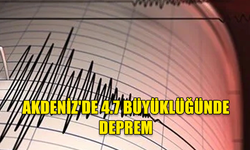 Antalya Demre açıklarında deprem
