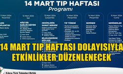 14 Mart Tıp Haftası dolayısıyla etkinlikler düzenlenecek