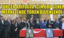Eski bakan, Tuncer Arifoğlu için UBP Genel Merkezi’nde tören düzenlendi