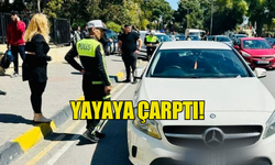 Lefkoşa'da kaza :Yayaya çarptı!