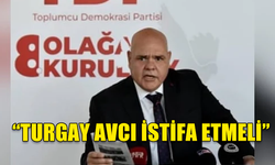 Tdp genel sekreteri Özkunt Yödak başkanı Turgay Avcı'nın istifa etmesi gerektiğini vurguladı