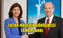 Cumhurbaşkanı Tatar ile Maria Angela Holguin Cuellar'ın görüşmesi sona erdi