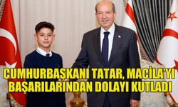 Cumhurbaşkanı Tatar, Macila’yı kabul ederek başarılarından dolayı kutladı