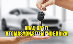 Araç Kayıt Otomasyon Sitemi'nde arıza