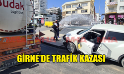 Girne Sulu Çember'de trafik kazası meydana geldi