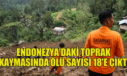 Endonezya'daki toprak kaymasında ölü sayısı 18'e çıktı