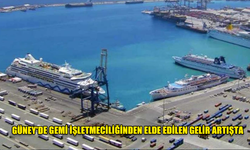 GÜNEY'DE GEMİ İŞLETMECİLİĞİNDEN ELDE EDİLEN GELİR ARTIŞTA