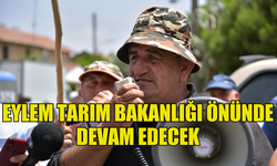 HAYVAN ÜRETİCİLERİNİN EYLEMİ TARIM BAKANLIĞI ÖNÜNDE DEVAM EDECEK