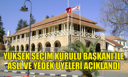 YÜKSEK SEÇİM KURULU BAŞKANI İLE ASLİ VE YEDEK ÜYELERİ YENİDEN BELİRLENDİ