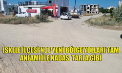 İSKELE İLÇESİ'NDE YENİ BÖLGE YOLLARI TAM ANLAMI İLE NADAS  TARLA GİBİ