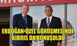 ERDOĞAN-ÖZEL GÖRÜŞMESİNDE KIBRIS DA KONUŞULDU