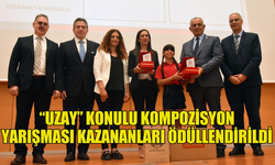 “UZAY” KONULU KOMPOZİSYON YARIŞMASI KAZANANLARI ÖDÜLLENDİRİLDİ