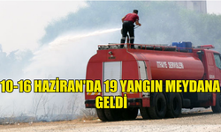 KKTC’DE 10-16 HAZİRAN'DA 19 YANGIN ÇIKTI