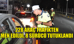 TRAFİK DENETİMLERİNDE 2 BİN 592 CEZAİ İŞLEM YAPILDI