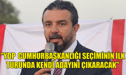 ZAROĞLU YDP'NİN  CUMHURBAŞKANLIĞI SEÇİMİNİN İLK TURUNDA KENDİ ADAYINI ÇIKARACAĞINI AÇIKLADI