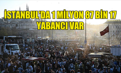 TÜRKİYE İÇİŞLERİ BAKANLIĞI: İSTANBUL'DA 1 MİLYON 87 BİN 17 YABANCI VAR