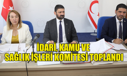 İDARİ, KAMU VE SAĞLIK İŞLERİ KOMİTESİ TOPLANDI