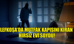 LEFKOŞA’DA MUTFAK KAPISINI KIRAN  HIRSIZ EVİ SOYDU!