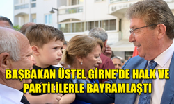 ÜSTEL, GİRNE’DE HALK VE PARTİLİLERLE BAYRAMLAŞTI