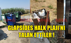 GAZİMAĞUSA BELEDİYESİ GLAPSİDES HALK PLAJI TALAN EDİLDİ