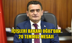 İÇİŞLERİ BAKANI DURSUN OĞUZ: "BARIŞ VE ÖZGÜRLÜK BAYRAMI'NIN 50. YILINA ULAŞMANIN HEYECANINI YAŞIYORUZ"