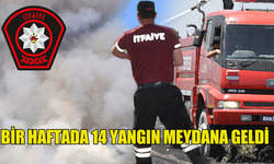 KKTC'DE BİR HAFTADA 14 YANGIN MEYDANA GELDİ