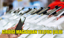 LEFKOŞA'DA BİR ŞAHIS GİRDİĞİ MAĞAZADAN TELEFON ÇALDI