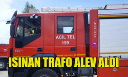 GİRNE'DE ISINAN TRAFO ALEV ALDI