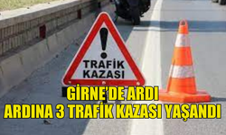 GİRNE’DE ARDI ARDINA 3 TRAFİK KAZASI MEYDANA GELDİ