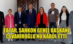 CUMHURBAŞKANI TATAR, SANKON GENEL BAŞKANI CEVAHİROĞLU’NU KABUL ETTİ