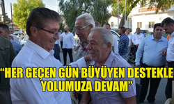 UBP GENEL BAŞKANI VE BAŞBAKAN ÜSTEL, ZİYARETLERİNE DEVAM EDİYOR