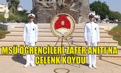 MİLLİ SAVUNMA ÜNİVERSİTESİ ÖĞRENCİLERİ ZAFER ANITI’NA ÇELENK KOYDU