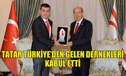 CUMHURBAŞKANI TATAR TÜRKİYE HARP MALULÜ GAZİLER, ŞEHİT DUL VE YETİMLER DERNEĞİ'Nİ KABUL ETTİ