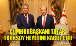 CUMHURBAŞKANI ERSİN TATAR TÜRKSOY HEYETİNİ KABUL ETTİ