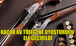 MUTLUYAKA'DA KAÇAK AV TÜFEĞİ VE İÇERİSİNDE UYUŞTURUCU BULUNAN ÖĞÜTÜCÜ ELE GEÇİRİLDİ