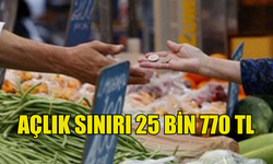 KTAMS : DÖRT KİŞİLİK BİR AİLENİN AÇLIK SINIRI 25 BİN 770 TL