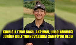 KIBRISLI TÜRK ÇAĞIL AKPINAR, İNGİLTERE’DEKİ ULUSLARARASI JUNİOR GOLF TURNUVASINDA ŞAMPİYON OLDU