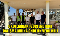 İMO BAŞKANI EKİNCİ, OKULLARDAKİ GÜÇLENDİRME ÇALIŞMALARIYLA İLGİLİ BİLGİLER VERDİ