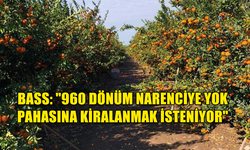 BASS: "960 DÖNÜM NARENCİYE YOK PAHASINA KİRALANMAK İSTENİYOR"